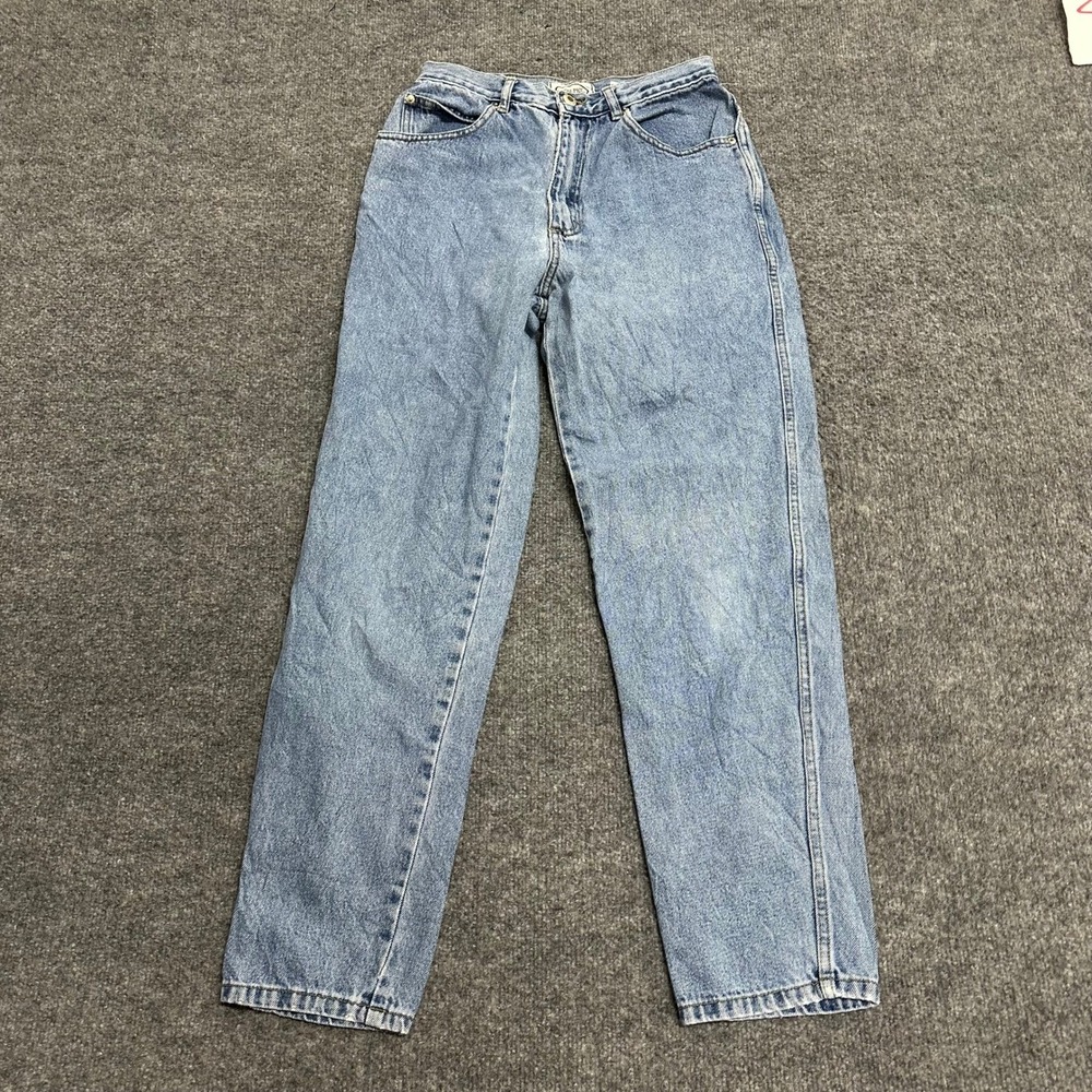 Bugle Boy Jeans Womens Size 8M Light Wash Relaxed Fit High Waisted Denim Vintage